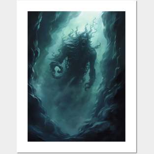 Dark Fantasy Sea Monster Posters and Art